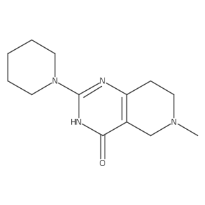 5,6,7,8-Tetrahydro-6-methyl-2-(1-piperidinyl)pyrido[4,3-d]pyrimidin-4(3H)-one Structure