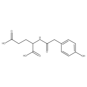 4-Hydroxyphenylacetylglutamine Structure