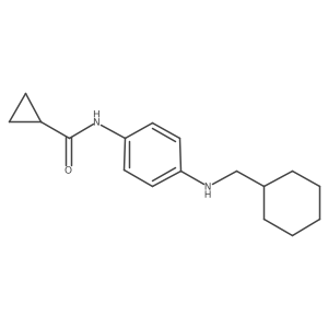 N-[4-[(Cyclohexylmethyl)amino]phenyl]cyclopropanecarboxamide Structure