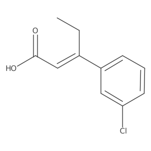 3-(3-Chlorophenyl)pent-2-enoic acid Structure