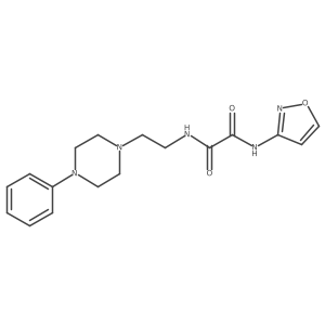 N1-(isoxazol-3-yl)-N2-(2-(4-phenylpiperazin-1-yl)ethyl)oxalamide结构式