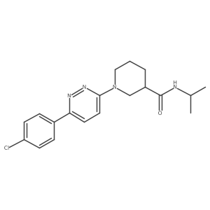 1-(6-(4-chlorophenyl)pyridazin-3-yl)-N-isopropylpiperidine-3-carboxamide结构式