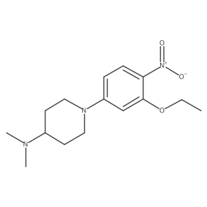 1-(3-ethoxy-4-nitrophenyl)-N,N-dimethylpiperidin-4-amine Structure