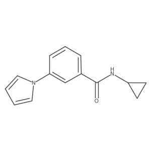 N-cyclopropyl-3-(1H-pyrrol-1-yl)benzamide Structure