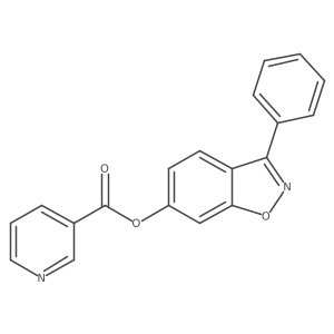 3-Phenyl-1,2-benzisoxazol-6-yl nicotinate Structure