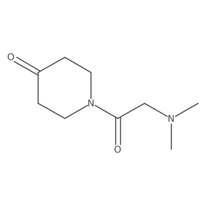 1-[2-(Dimethylamino)acetyl]piperidin-4-one结构式