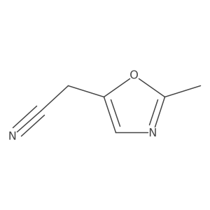 (2-Methyl-1,3-oxazol-5-yl)acetonitrile Structure