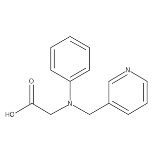 2-[Phenyl(pyridin-3-ylmethyl)amino]acetic acid Structure