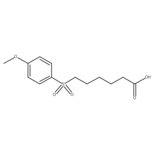 6-[(4-Methoxyphenyl)sulfonyl]hexanoic acid Structure