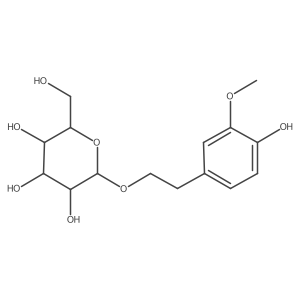 2-(4-Hydroxy-3-methoxyphenyl)ethyl I(2)-D-glucopyranoside结构式