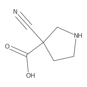 3-Cyanopyrrolidine-3-carboxylic acid Structure