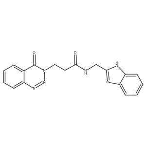 N-((1H-benzo[d]imidazol-2-yl)methyl)-3-(4-oxobenzo[d][1,2,3]triazin-3(4H)-yl)propanamide Structure