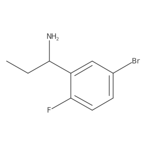 (R)-1-(5-Bromo-2-fluorophenyl)propan-1-amine结构式
