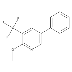2-Methoxy-5-phenyl-3-(trifluoromethyl)pyridine Structure