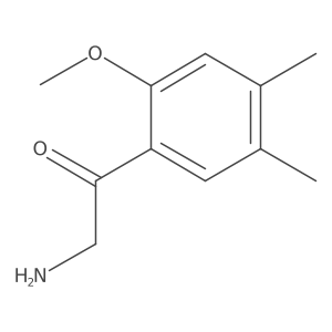 2-Amino-1-(2-methoxy-4,5-dimethylphenyl)ethan-1-one Structure