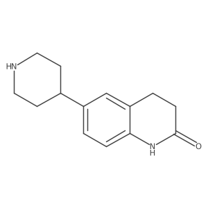 6-(piperidin-4-yl)-3,4-dihydroquinolin-2(1H)-one结构式