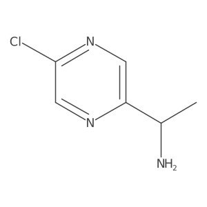 1-(5-Chloropyrazin-2-yl)ethan-1-amine结构式