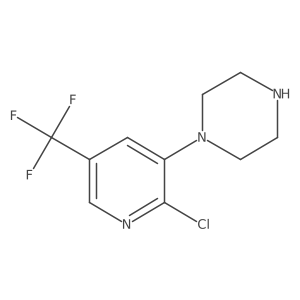 1-[2-Chloro-5-(trifluoromethyl)pyridin-3-yl]piperazine结构式