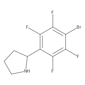 (R)-2-(4-Bromo-2,3,5,6-tetrafluorophenyl)pyrrolidine Structure
