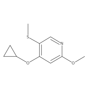 4-Cyclopropoxy-2-methoxy-5-(methylthio)pyridine Structure