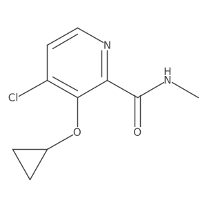 4-Chloro-3-cyclopropoxy-N-methylpicolinamide Structure