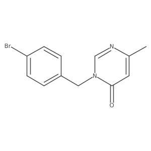3-[(4-Bromophenyl)methyl]-6-methyl-3,4-dihydropyrimidin-4-one结构式