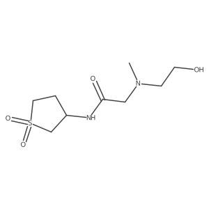 2-[(2-Hydroxyethyl)methylamino]-N-(tetrahydro-1,1-dioxido-3-thienyl)acetamide Structure