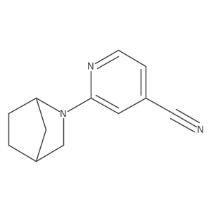 2-(2-Azabicyclo[2.2.1]heptan-2-yl)isonicotinonitrile结构式