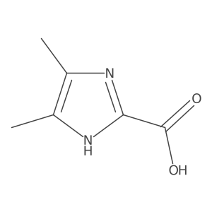 4,5-dimethyl-1H-imidazole-2-carboxylic acid结构式