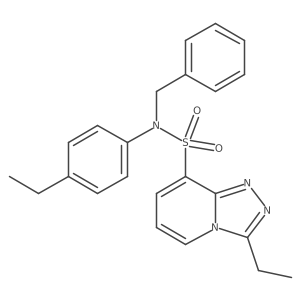 N-benzyl-3-ethyl-N-(4-ethylphenyl)-[1,2,4]triazolo[4,3-a]pyridine-8-sulfonamide Structure