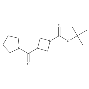 Tert-butyl 3-(pyrrolidine-1-carbonyl)azetidine-1-carboxylate结构式