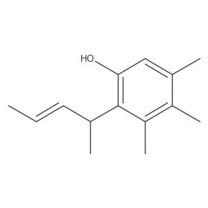 3,4,5-Trimethyl-2-(1-methyl-2-buten-1-yl)phenol Structure