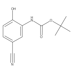 Tert-butyl N-(5-cyano-2-hydroxyphenyl)carbamate Structure