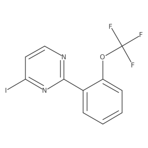 4-Iodo-2-(2-(trifluoromethoxy)phenyl)pyrimidine Structure