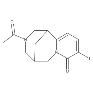 (1R,5S)-3-Acetyl-1,2,3,4,5,6-hexahydro-9-iodo-1,5-methano-8H-pyrido[1,2-a][1,5]diazocin-8-one结构式