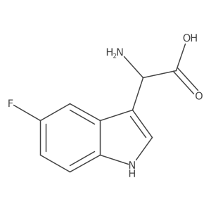 (R)-2-Amino-2-(5-fluoro-1H-indol-3-YL)acetic acid Structure