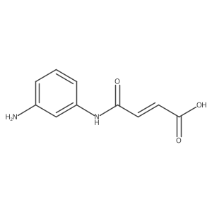 (2E)-4-[(3-aminophenyl)amino]-4-oxobut-2-enoic acid结构式
