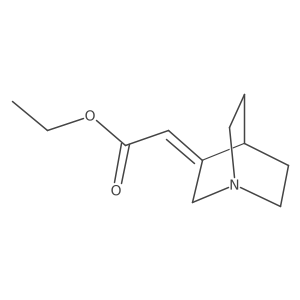 ethyl 2-[(3E)-1-azabicyclo[2.2.2]octan-3-ylidene]acetate Structure