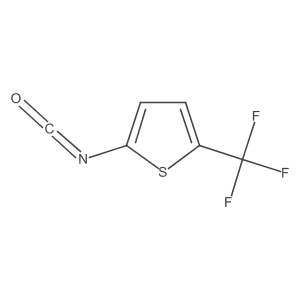 2-Isocyanato-5-(trifluoromethyl)thiophene结构式