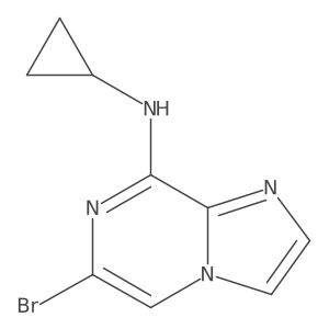 6-bromo-N-cyclopropylimidazo[1,2-a]pyrazin-8-amine Structure