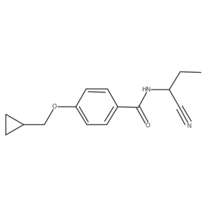 N-(1-cyanopropyl)-4-(cyclopropylmethoxy)benzamide Structure