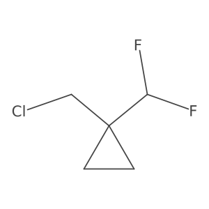 1-(Chloromethyl)-1-(difluoromethyl)cyclopropane Structure