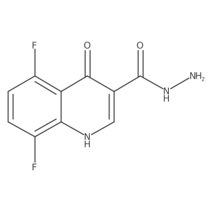 5,8-Difluoro-4-hydroxyquinoline-3-carbohydrazide结构式