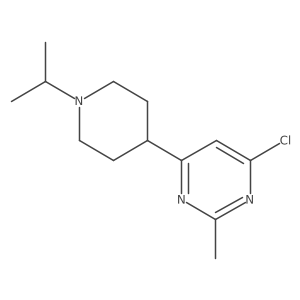 4-Chloro-6-(1-isopropylpiperidin-4-yl)-2-methylpyrimidine Structure