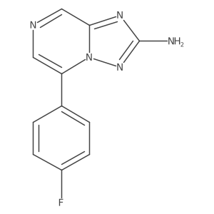 5-(4-Fluoro-phenyl)-[1,2,4]triazolo[1,5-a]pyrazin-2-ylamine结构式