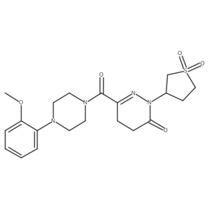 2-(1,1-dioxidotetrahydrothiophen-3-yl)-6-{[4-(2-methoxyphenyl)piperazin-1-yl]carbonyl}-4,5-dihydropyridazin-3(2H)-one Structure