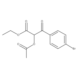 Ethyl 2-acetyloxy-3-(4-bromophenyl)-3-oxopropanoate Structure