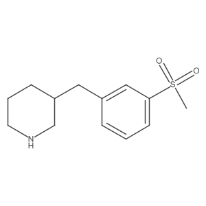 3-[(3-Methanesulfonylphenyl)methyl]piperidine Structure