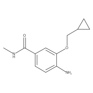 4-amino-3-(cyclopropylmethoxy)-N-methylbenzamide结构式