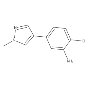 2-Chloro-5-(1-methyl-1H-pyrazol-4-yl)aniline Structure